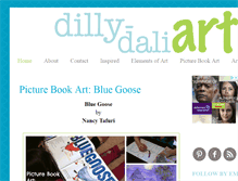 Tablet Screenshot of dillydaliart.com